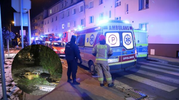 Pożar mieszkania na ul. Licealnej w Opolu. Starszy mężczyzna trafił do szpitala