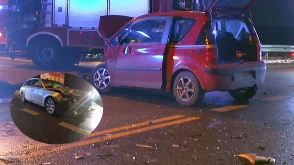 Zderzenie dwóch samochodów na skrzyżowaniu Lipowej i Luboszyckiej w Opolu