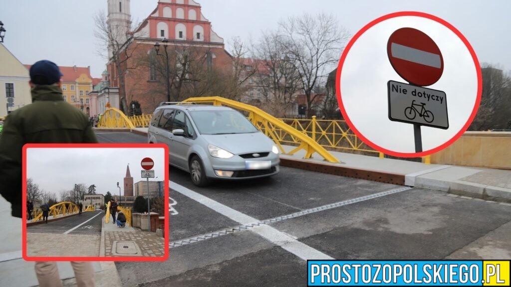 Pierwszy kierowca wjechał pod prąd po otwarciu Mostu Zamkowego w Opolu. Apel do mieszkańców !!!