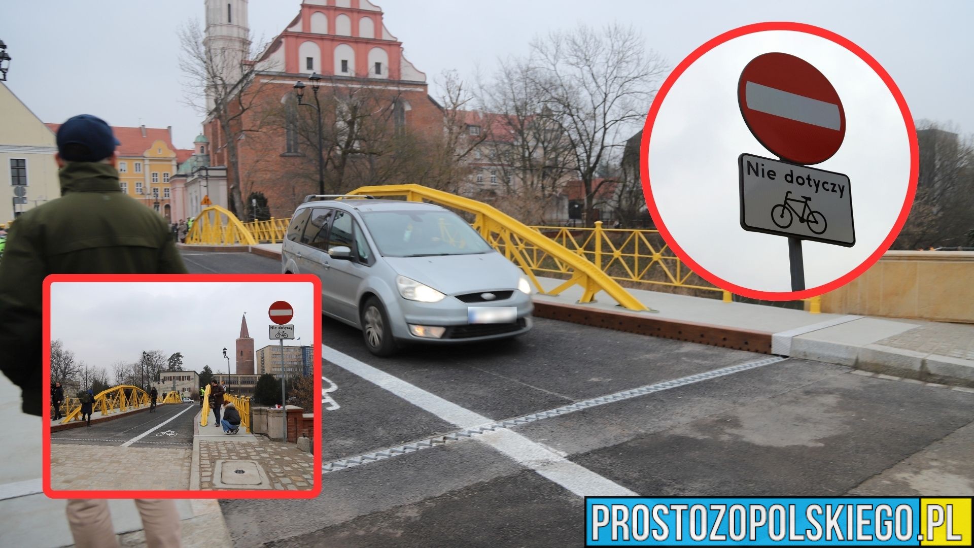 Pierwszy kierowca wjechał pod prąd po otwarciu Mostu Zamkowego w Opolu. Apel do mieszkańców !!!