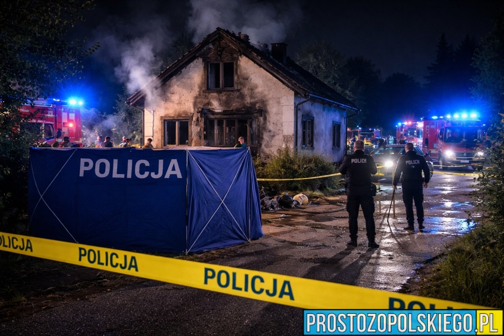 Tragiczny pożar domu w Zielęcicach. Jedna osoba nie żyje
