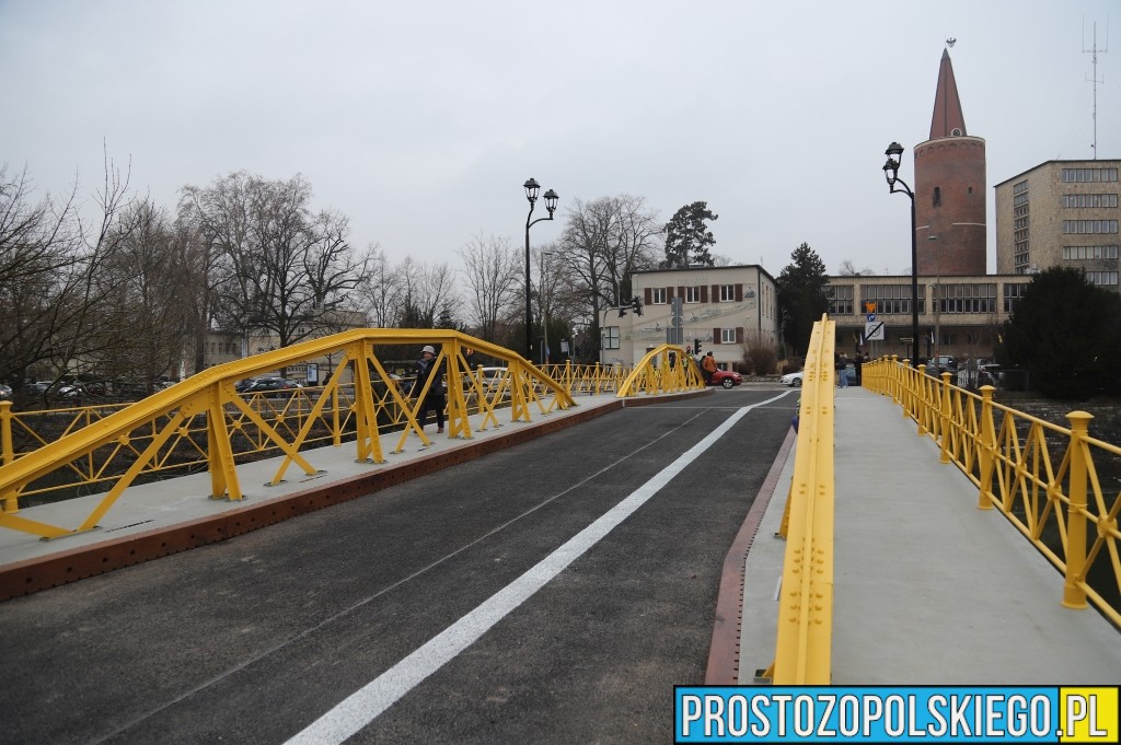 żółty most, most otwarty, zmiana organizacji ruchu, most otwarty dla&nbsp;pieszych, żółty most otwarty po&nbsp;remoncie, żółty most w&nbsp;opolu,