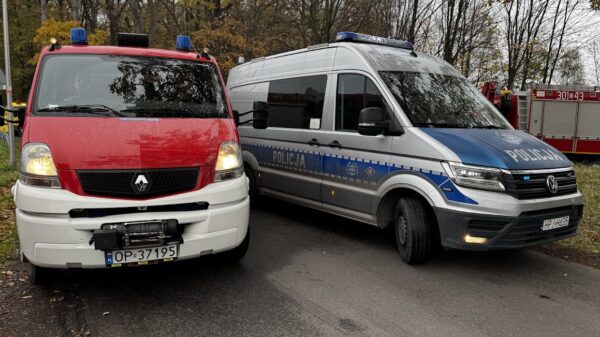 Tragiczny wypadek w Baborowie. Samochód uderzył w drzewo, jedna osoba nie żyje