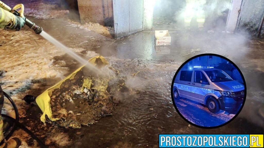 Seria podpaleń w Kluczborku przerwana. 31-latek zatrzymany przez policję