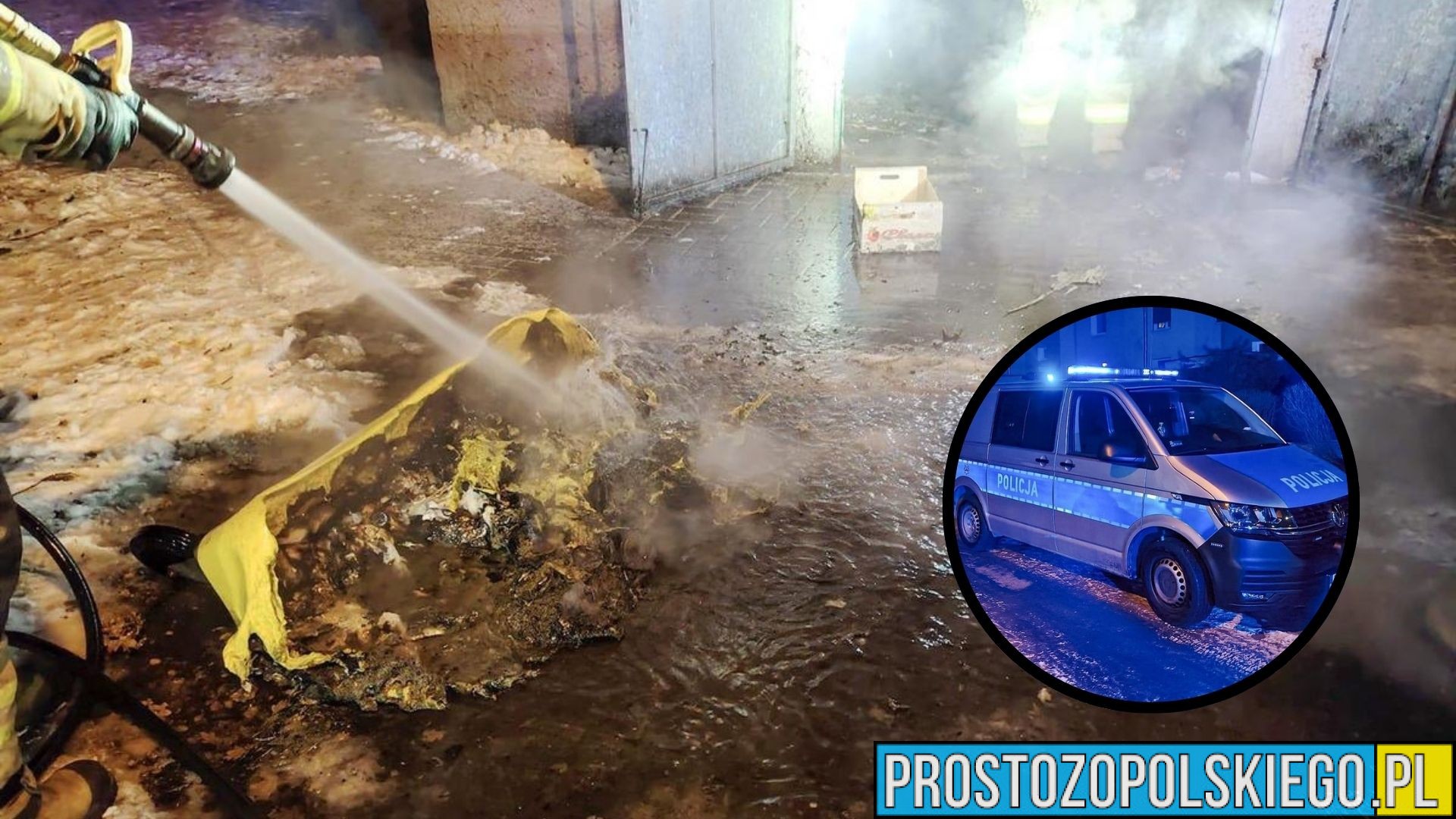 Seria podpaleń w Kluczborku przerwana. 31-latek zatrzymany przez policję