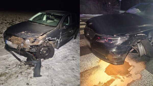 Groźny wypadek drogowy w miejscowości Kup. 73-letnia kobieta trafiła do szpitala