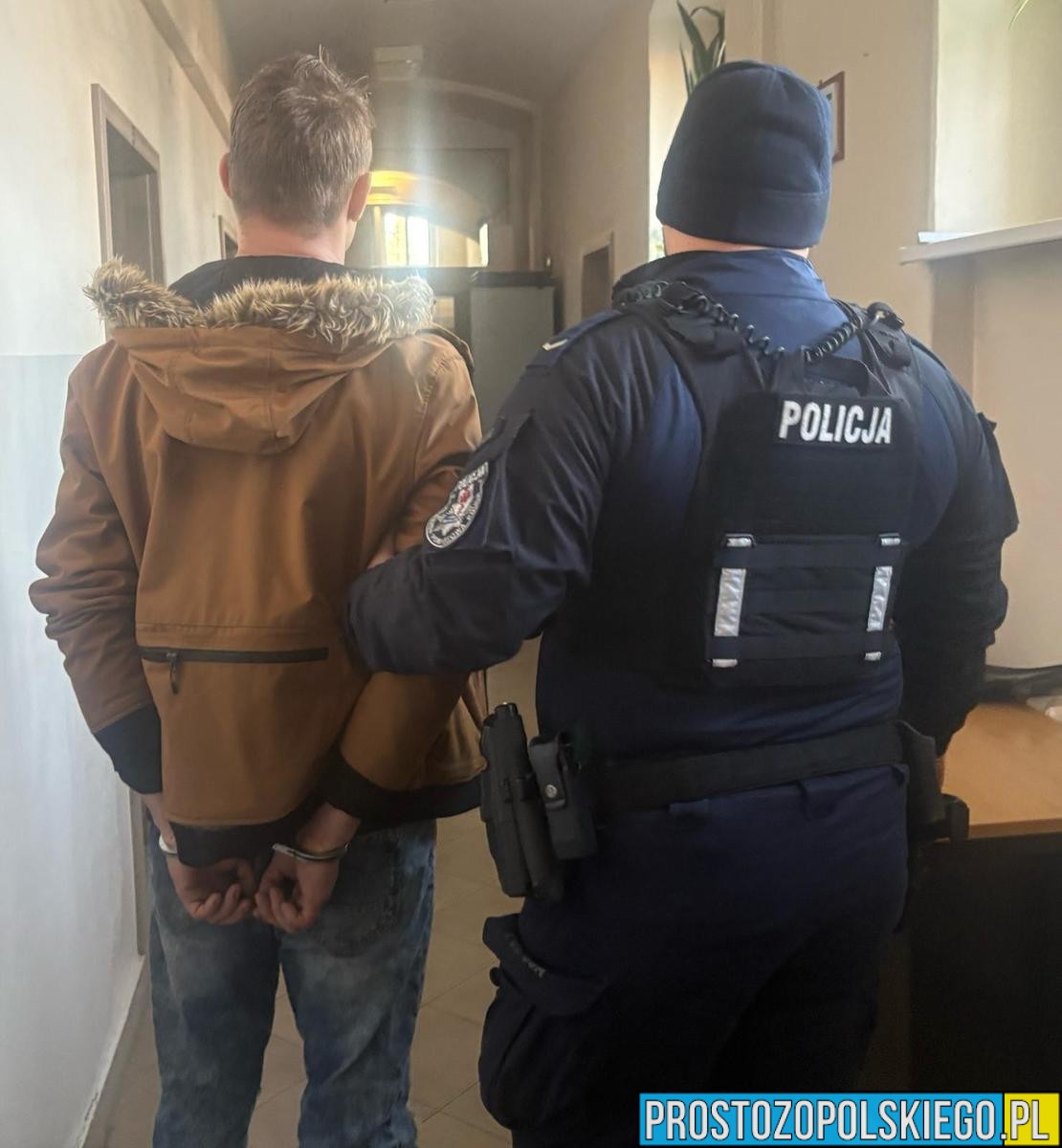 Kluczborscy policjanci zatrzymali poszukiwanego 28-latka