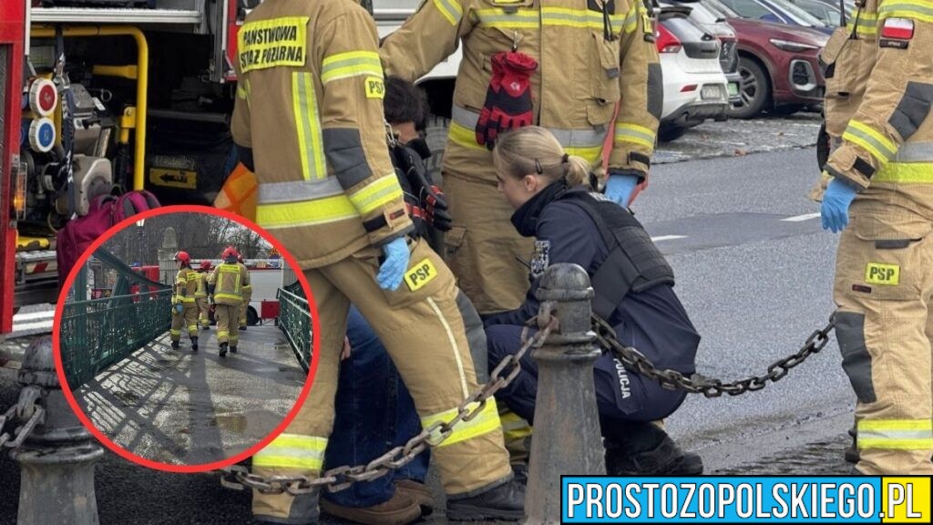 Dramatyczna sytuacja na Moście Groszowym w Opolu. Świadkowie zapobiegli tragedii (WIDEO)