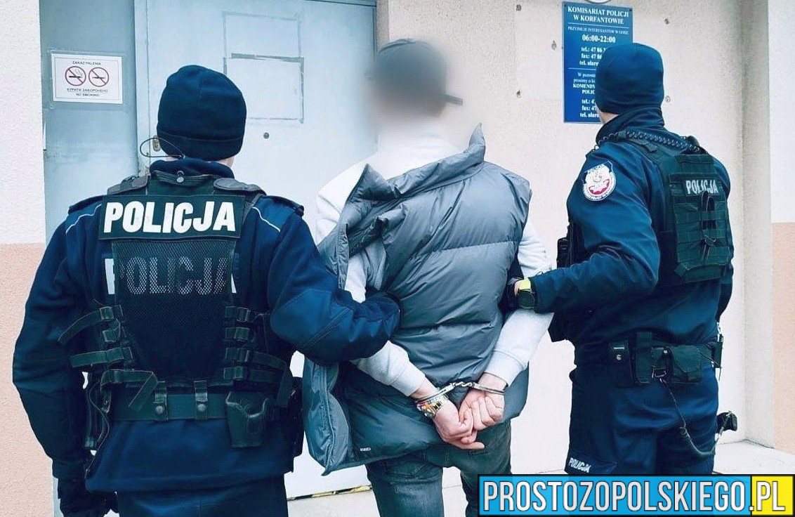 Poszukiwany czterema listami gończymi zatrzymany w Korfantowie. Ukradł towar za blisko 7 tysięcy złotych