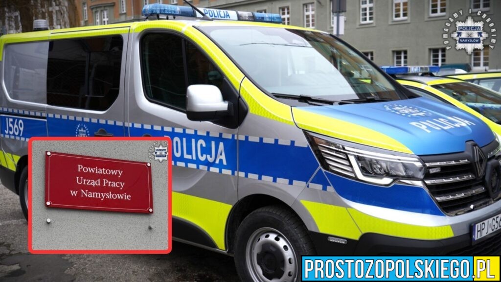 Od 25 lat szukał zatrudnienia, w końcu ukradł tablicę urzędu pracy w Namysłowie