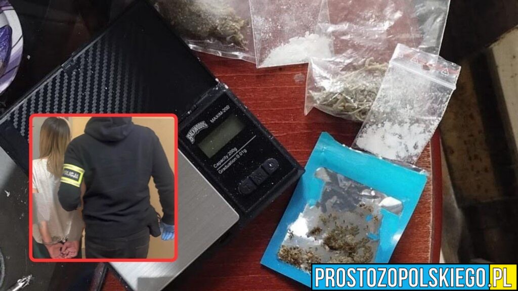 Kluczbork: 33-latka zatrzymana z narkotykami. Substancje leżały na stoliku w mieszkaniu