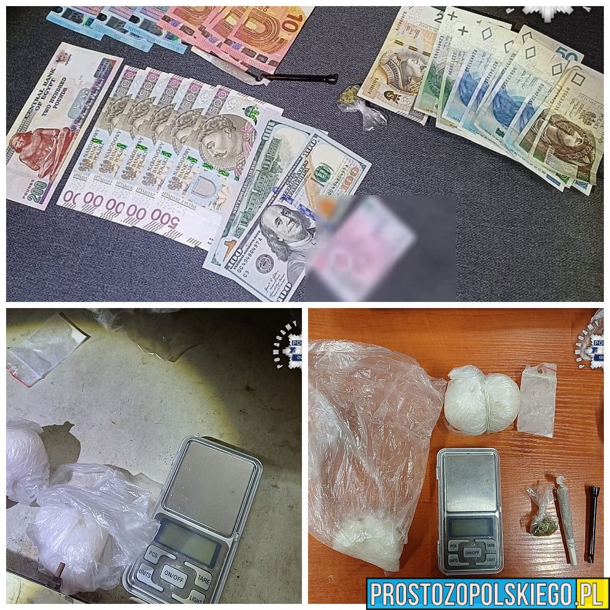 Olesno: 29-latek zatrzymany z ponad 1300 porcjami narkotyków. Grozi mu do 3 lat więzienia