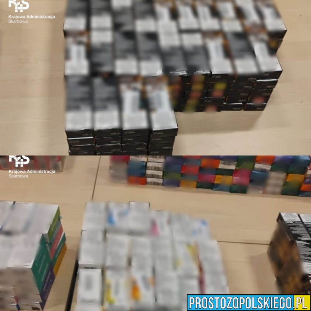Nielegalne e-papierosy przechwycone na&nbsp;A4. Straty budżetu mogły sięgnąć 448 tys. zł