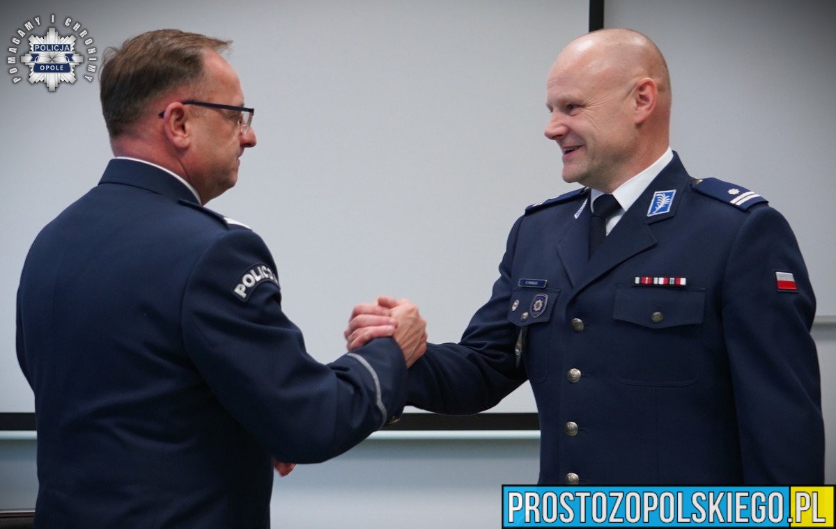 Uroczyste pożegnanie ze służbą podinsp. Romana Pokrackiego, Zastępcy Komendanta Miejskiego Policji w Opolu