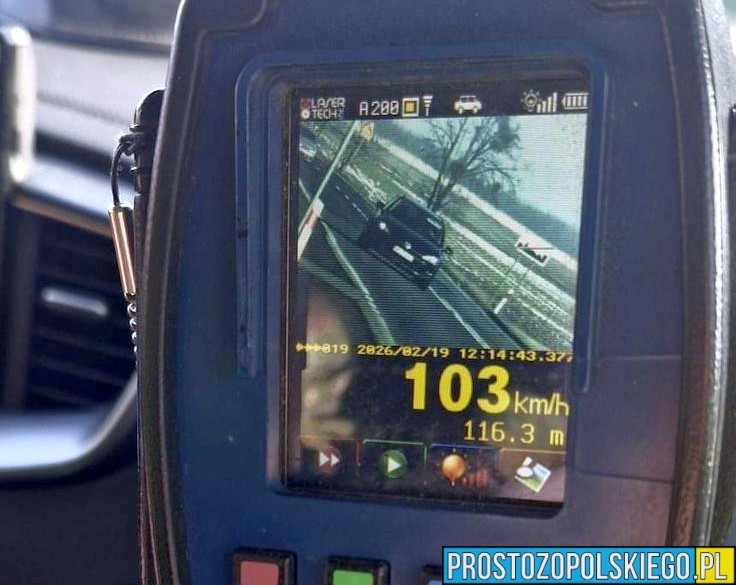103 km/h w terenie zabudowanym. 34-latka straciła prawo jazdy