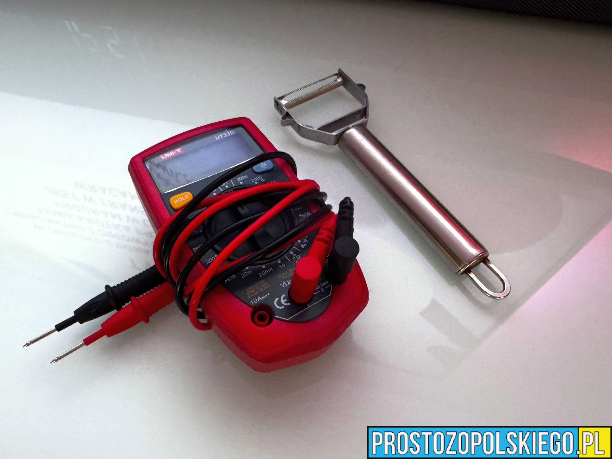 Obieraczka do warzyw zamiast specjalistycznego miernika- uwaga na oszustów internetowych