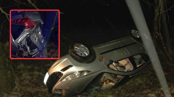 Pijana 26-latka wjechała do rowu pod Brzegiem. Miała ponad 1,5 promila alkoholu