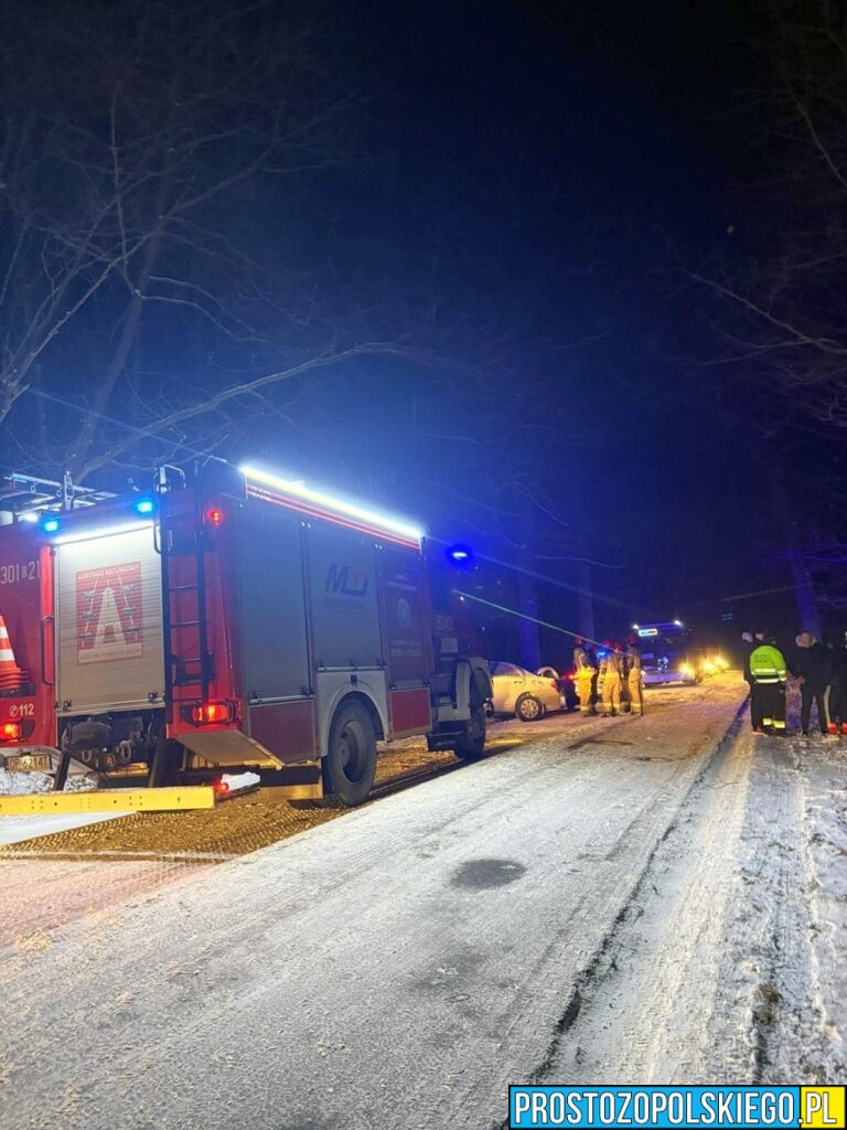 wypadek taksówki, wypadek masów, wypadek gmina łubniany, wypadek koło&nbsp;masowa, taksówka uderzyła w&nbsp;drzewo, wypadek taksówki, kierował obcokrajowiec,