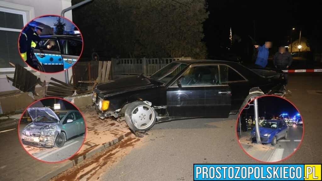 Opole: 25-latek z 1,5 promila doprowadził do zderzenia z dwoma autami na ul. Prószkowskiej