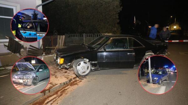 Opole: 25-latek z 1,5 promila doprowadził do zderzenia z dwoma autami na ul. Prószkowskiej