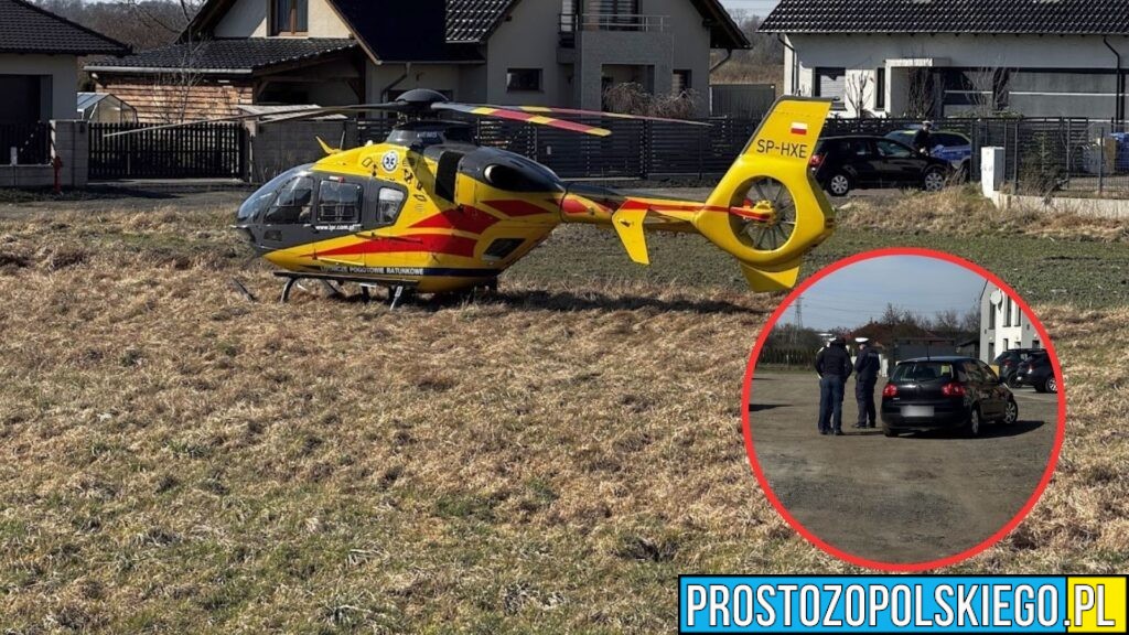 3-latek potrącony podczas cofania samochodu w Opolu. Na miejscu karetka i śmigłowiec LPR (WIDEO)