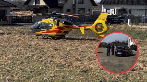 3-latek potrącony podczas cofania samochodu w Opolu. Na miejscu karetka i śmigłowiec LPR (WIDEO)