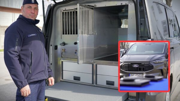 Nowoczesne radiowozy przystosowane do transportu psów służbowych