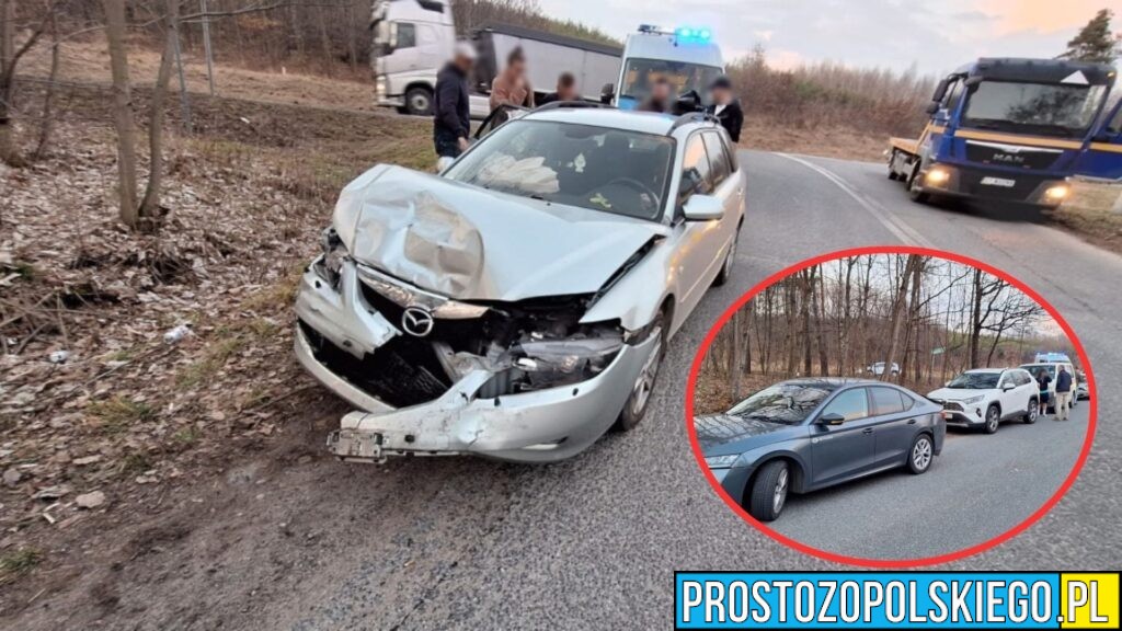 Karambol czterech samochodów na DK46 w Malerzowicach Wielkich. Na miejsce zadysponowano wszystkie służby