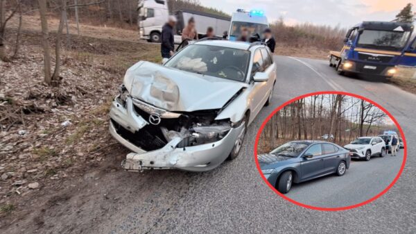 Karambol czterech samochodów na DK46 w Malerzowicach Wielkich. Na miejsce zadysponowano wszystkie służby
