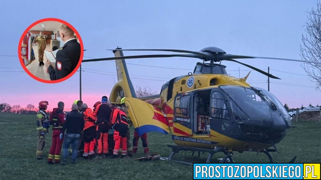 Dramatyczna walka o życie zakończona sukcesem. Bohaterska postawa strażaka PSP