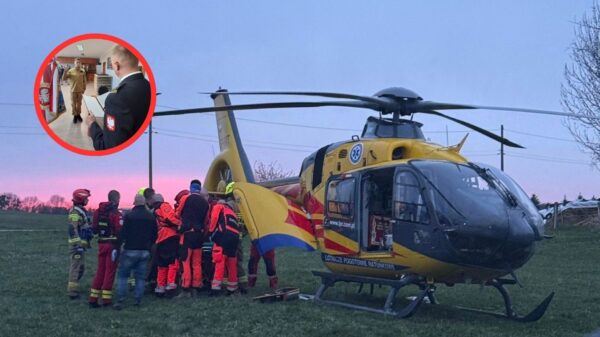 Dramatyczna walka o życie zakończona sukcesem. Bohaterska postawa strażaka PSP