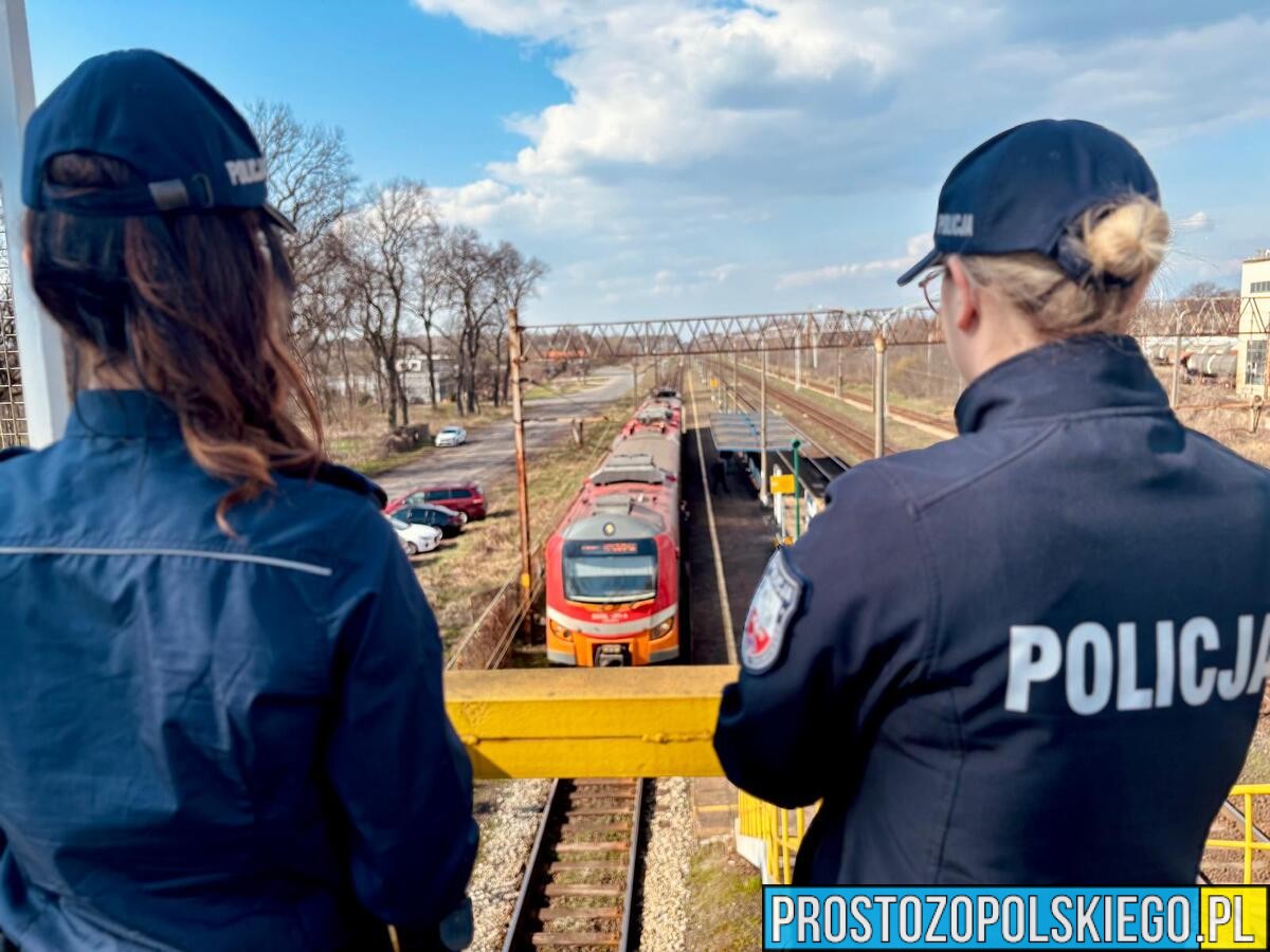 Działania „RAW – Rail Action Week” w Kędzierzynie-Koźlu. Policja zwiększa bezpieczeństwo na kolei