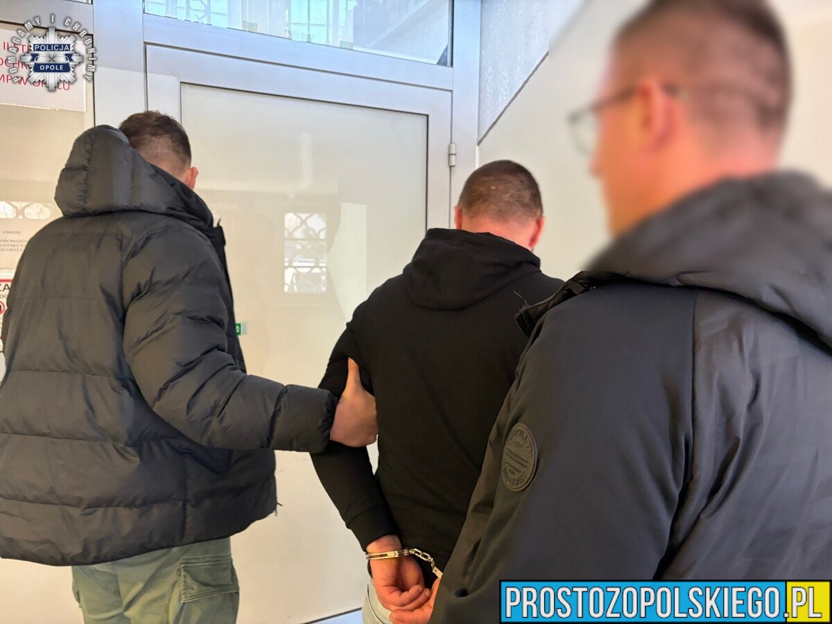 Niemodlin: nie wrócił z przepustki z więzienia. Policja zatrzymała 35-latka z narkotykami i kluczykami do skradzionego auta