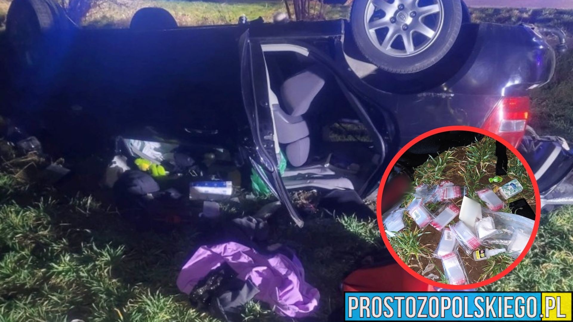 Dachowanie w Wierzbniku i narkotyki na drodze. 46-latek z zarzutami, grozi mu do 10 lat więzienia