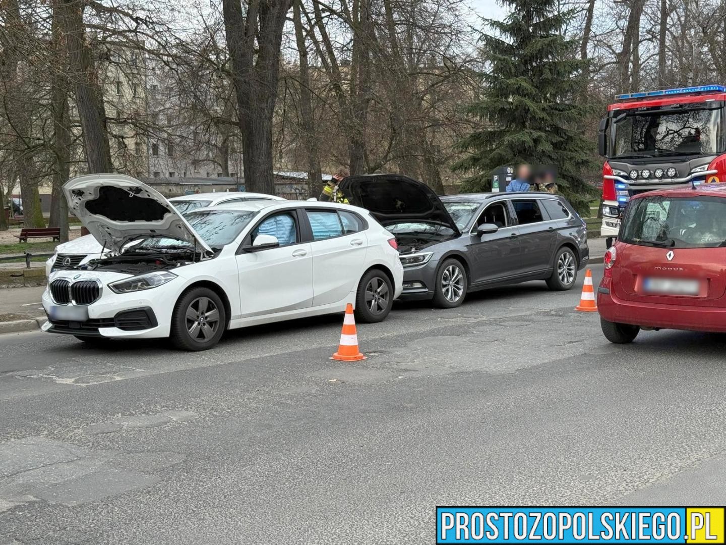 wypadek na&nbsp;wrocławskiej w&nbsp;opolu, wypadek w&nbsp;opolu, wypadek na&nbsp;zaodrzu, zderzenie pojazdów poszkodowana, wypadek w&nbsp;centrum miasta