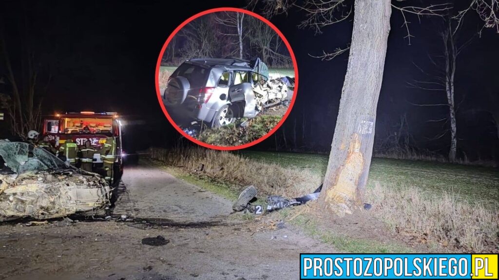 Tragiczny wypadek między Piotrówką a Łaziskami. Nie żyje 16-letni pasażer. Policjanci wyjaśniają okoliczność