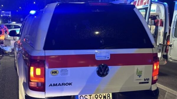 Potrącenie pieszego na przejściu w Strzelcach Opolskich. Szybka reakcja strażaków