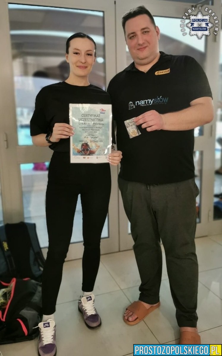 Namysłów: Policjantka przepłynęła ponad 10 kilometrów podczas „Otyliady”! Teraz pobiegnie maraton w&nbsp;Rzymie