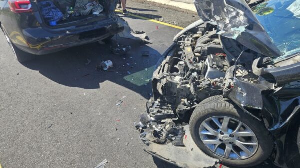 Wypadek na DK45 Opole–Kluczbork. Jedna osoba ranna po zderzeniu dwóch aut