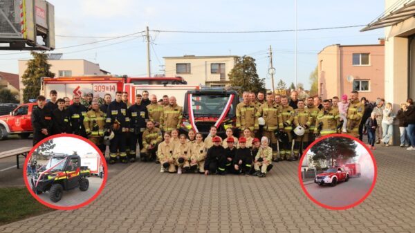 Nowy sprzęt w OSP Opole Szczepanowice. Uroczyste powitanie quada i przyczepy strażackiej