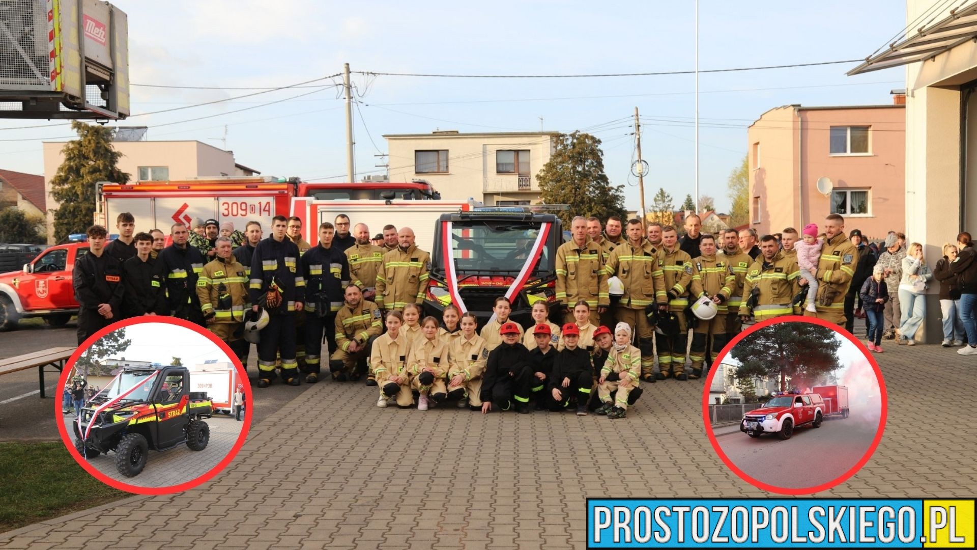 Nowy sprzęt w OSP Opole Szczepanowice. Uroczyste powitanie quada i przyczepy strażackiej