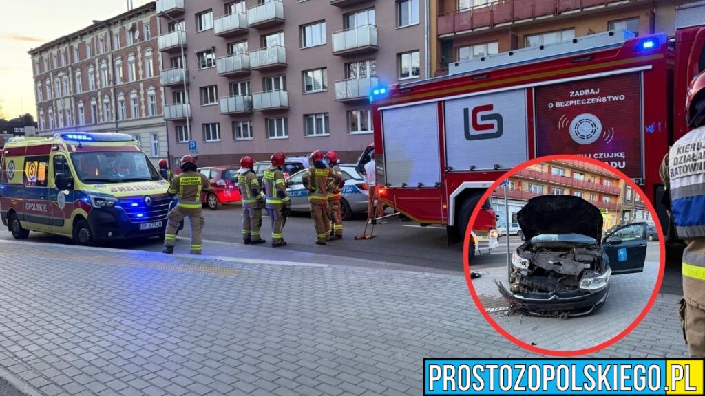 Wypadek drogowy na ul. Ozimskiej w Opolu – jedna osoba ranna