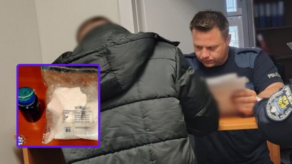 Awantura na klatce schodowej zakończyła się zatrzymaniem. 26-latek miał blisko 4 tysiące porcji amfetaminy
