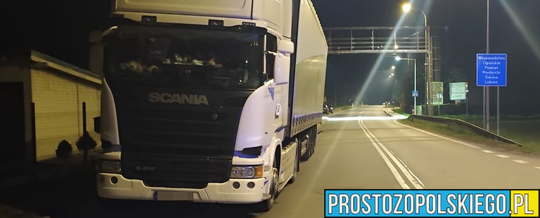 Pijany kierowca ciężarówki zatrzymany pod Prudnikiem. Miał ponad 1,5 promila alkoholu