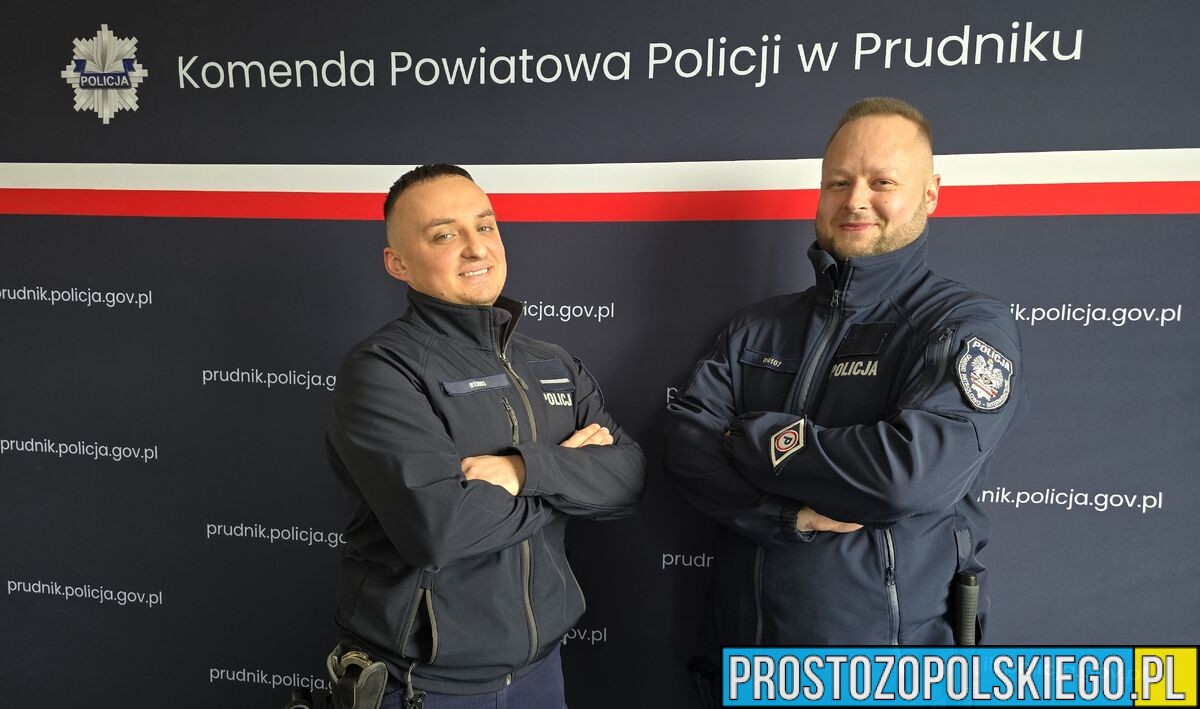 Policjanci z Prudnika uratowali życie kobiety w kryzysie. Szybka reakcja zapobiegła tragedii