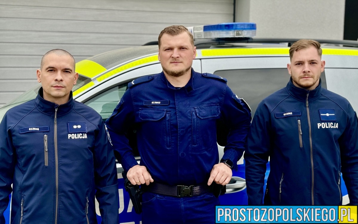 Atak epilepsji na ulicy w Krapkowicach. Policjanci natychmiast ruszyli z pomocą