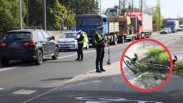 Wypadek na ul. Częstochowskiej w Opolu. Rowerzysta potrącony przy przejeździe kolejowym