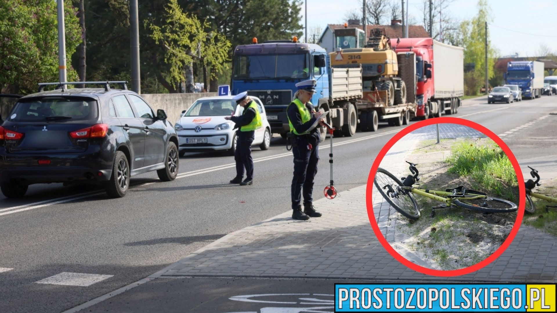 Wypadek na ul. Częstochowskiej w Opolu. Rowerzysta potrącony przy przejeździe kolejowym