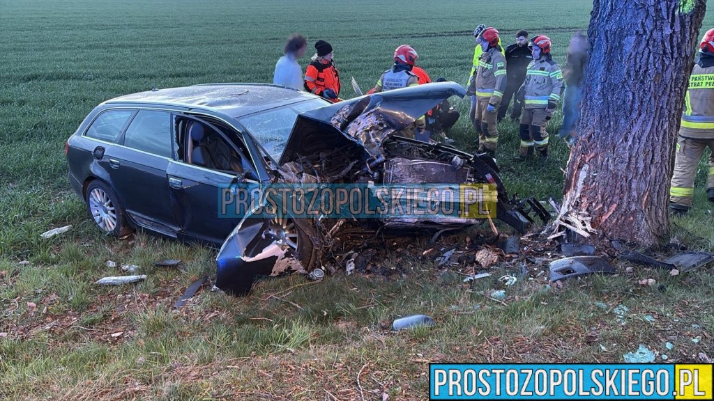 Niebezpieczne wyprzedzanie na DK88. Auto w rowie po manewrze przed skrzyżowaniem