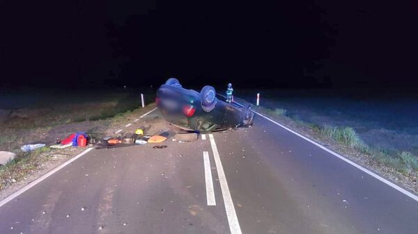 Dachowanie audi w Grodzisku. 22-latek bez prawa jazdy stanie przed sądem